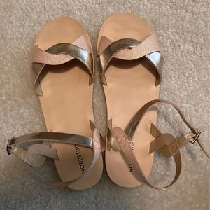 Girls sandals from Nordstrom, size 12, rose gold